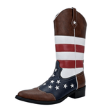 Spetsiga boots herr cowboy Brun / 39.5