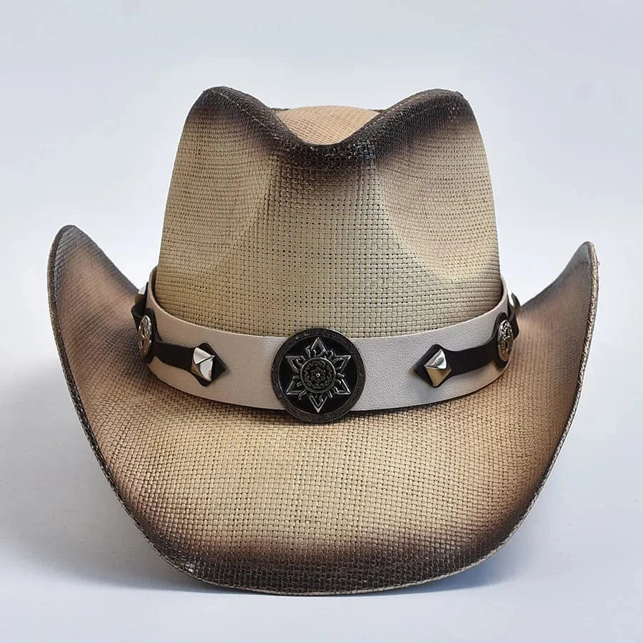 Stråcowboyhatt Herr Beige / One Size