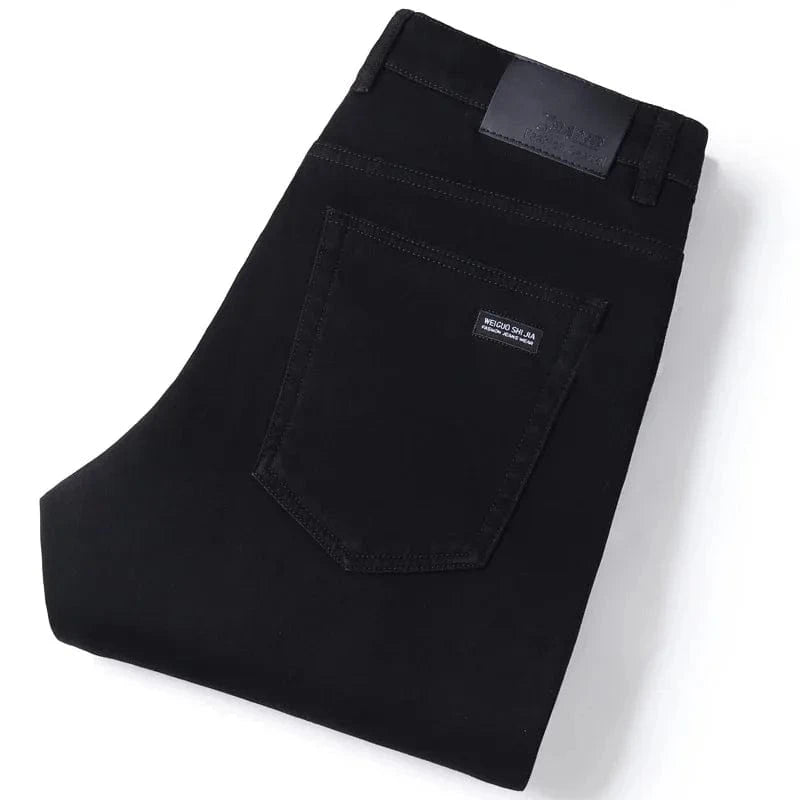 Svarta jeans herr straight