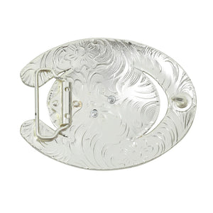 Texas Bältesspänne western Silver flerfärgad