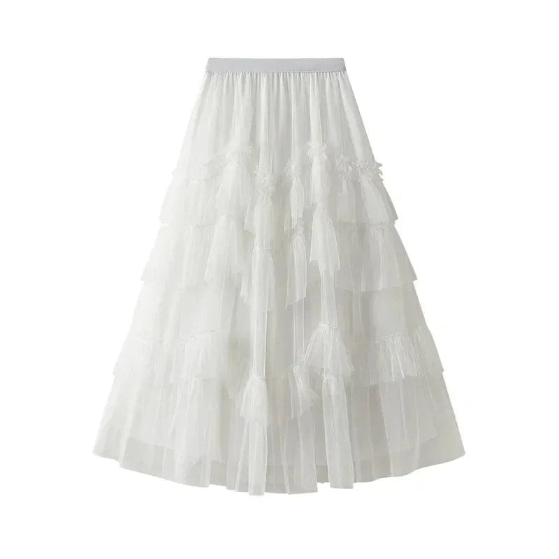 Tutu kjol dam Vit / One Size