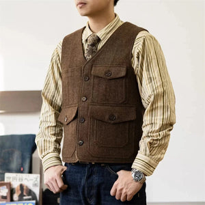Tweed väst
