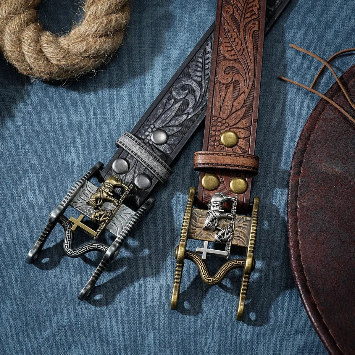 Vintage Cowboybälte herr
