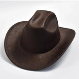 Vintage Cowboyhatt Herr Mörkbrun / One Size
