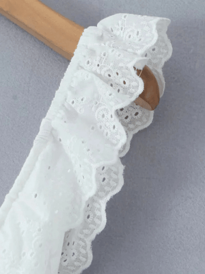 Vit klänning broderi anglaise