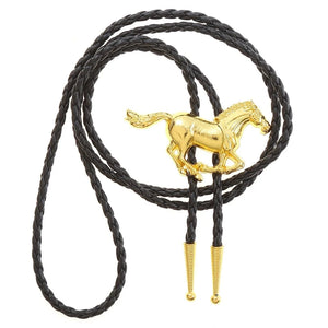 Western Bolo Tie med galopperande häst