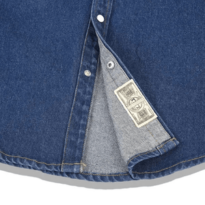 Westernskjorta i tvättad denim